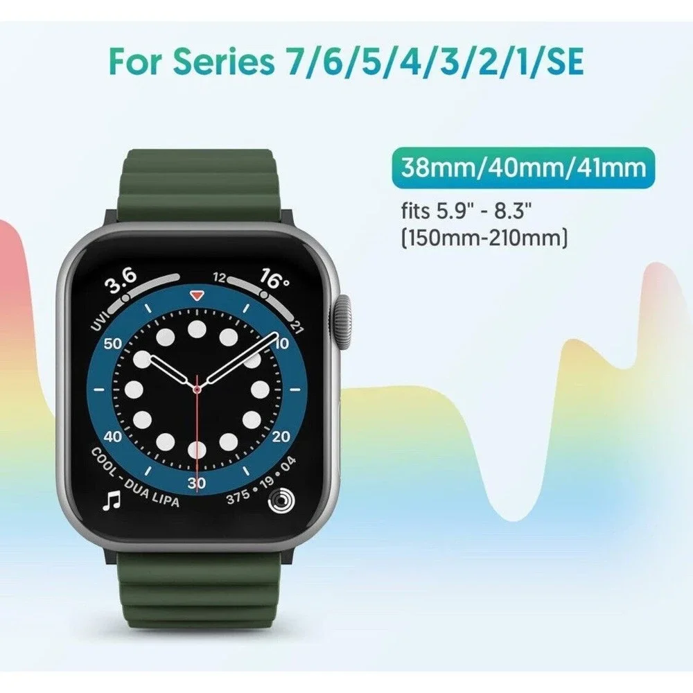 Seplease Compatible with Apple Watch Band 41mm 40mm 38mm, Dual Face Reversible